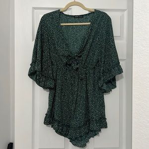 SHEIN Green Romper Size Medium